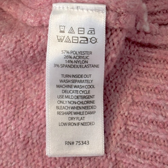 Cupcakes and Cashmere Anthropologie Pink Heart Sweater. Women’s Sz-L EUC - Picture 7 of 7